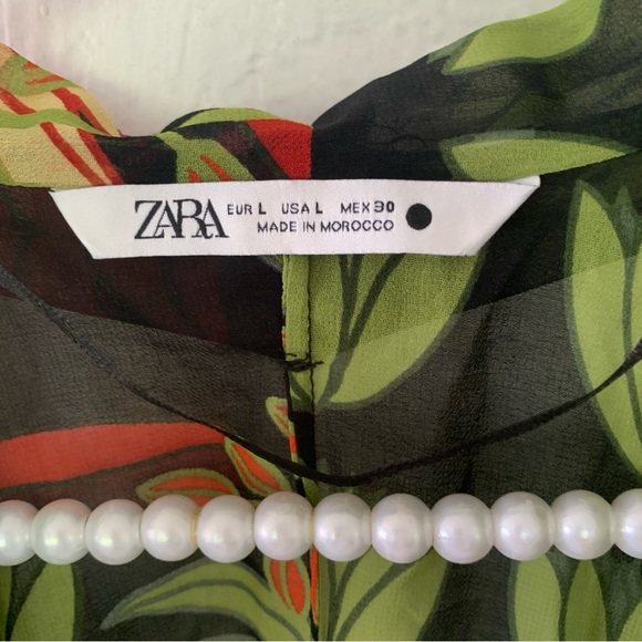 Zara Long Flowing Loose-Fitting Shirt Dress - Picture 15 of 16